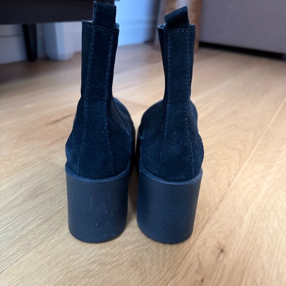 Suede Chelsea Platform Boots - Picture 4 of 5